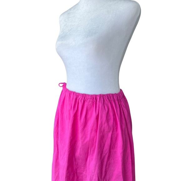 Calypso St. Barth 100% Silk Fuschia Skirt - Picture 4 of 7